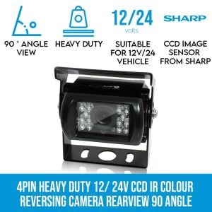 Heavy Duty 12/ 24v Ccd Ir Colour Reverse Reversing Camera Rearview