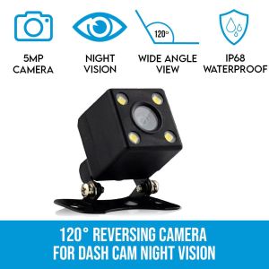 Elinz 120deg Reversing Camera For Dash Cam Night Vision