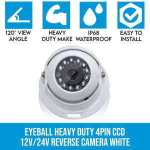 Elinz 4 Pin Heavy Duty Caravan Ccd Ir Colour Reversing Camera