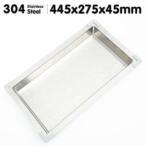 Stainless Steel Sink Colander 445 x 275mm