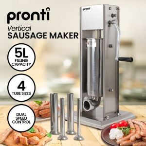 Pronti Stainless Steel Vertical Sausage Stuffer -  5L