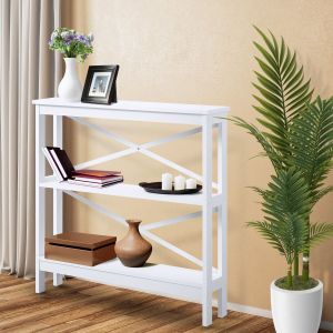 Sarantino Faustine Thin Cross Console Table