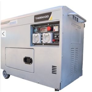 8KVA SILENT DIESEL GENERATOR KEY START SINGLE PHASE THORNADO TDS8000