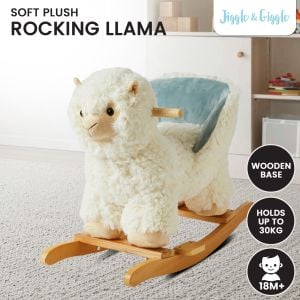 Jiggle & Giggle Soft Plush Toy Rocker - Llama