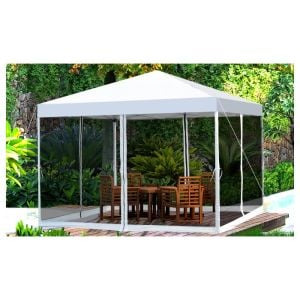 Easy Pop Up Gazebo With Mesh Side Walls Screen House