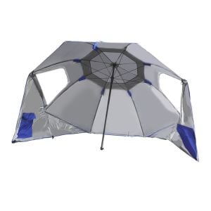Beach Umbrella Outdoor Umbrellas Sun Shade Garden Shelter 2.33M Blue