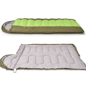 Thermal Single Outdoor Camping Sleeping Bag Mat Tent Hiking Green