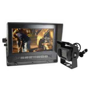 Elinz Waterproof 7" Monitor Hd 12v/24v Reversing Ccd Camera Mining Vehicle Truck Caravan Boat