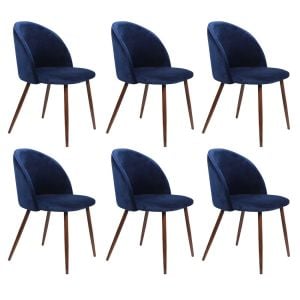 Levede 6x Dining Chairs Seat French Navy