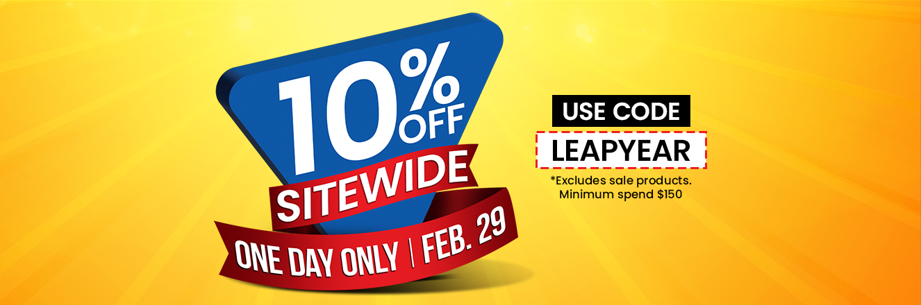 Leap Year Sale One Day Only. Use code LEAPYEAR upon checkout
