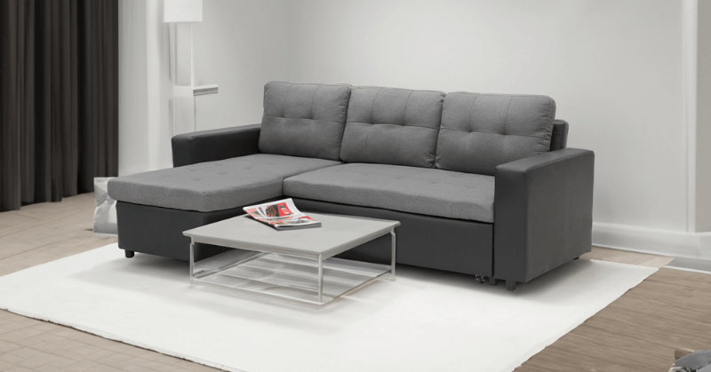 Black and grey sectional sofa bed Black and grey sectional sofa bed