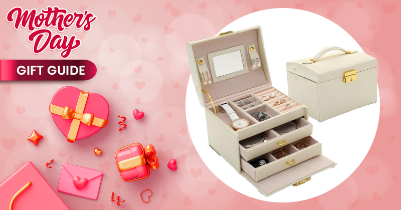 Close up image of a jewellery organiser