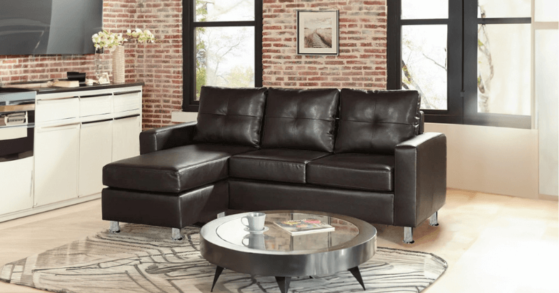 Faux leather sectional sofa bed Faux leather sectional sofa bed