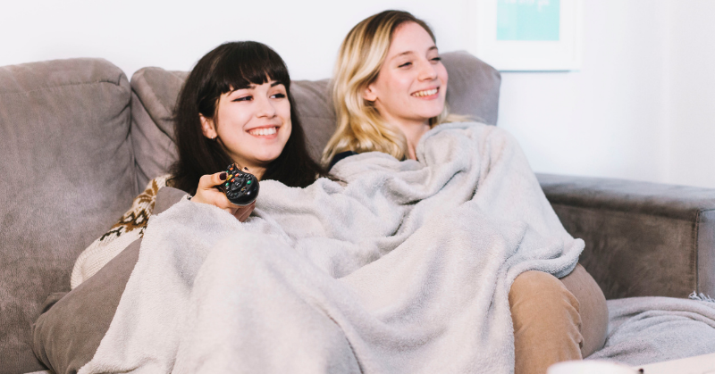 Bundling up at home Bundling up at home