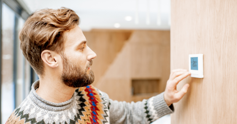Lowering the thermostat to save on heating costs Lowering the thermostat to save on heating costs